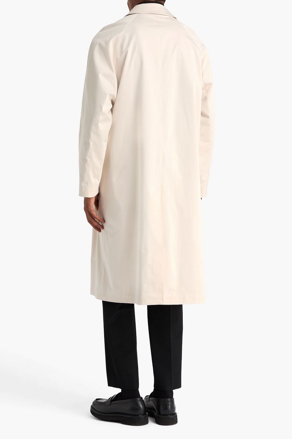 SANDRO Cotton-blend sateen coat