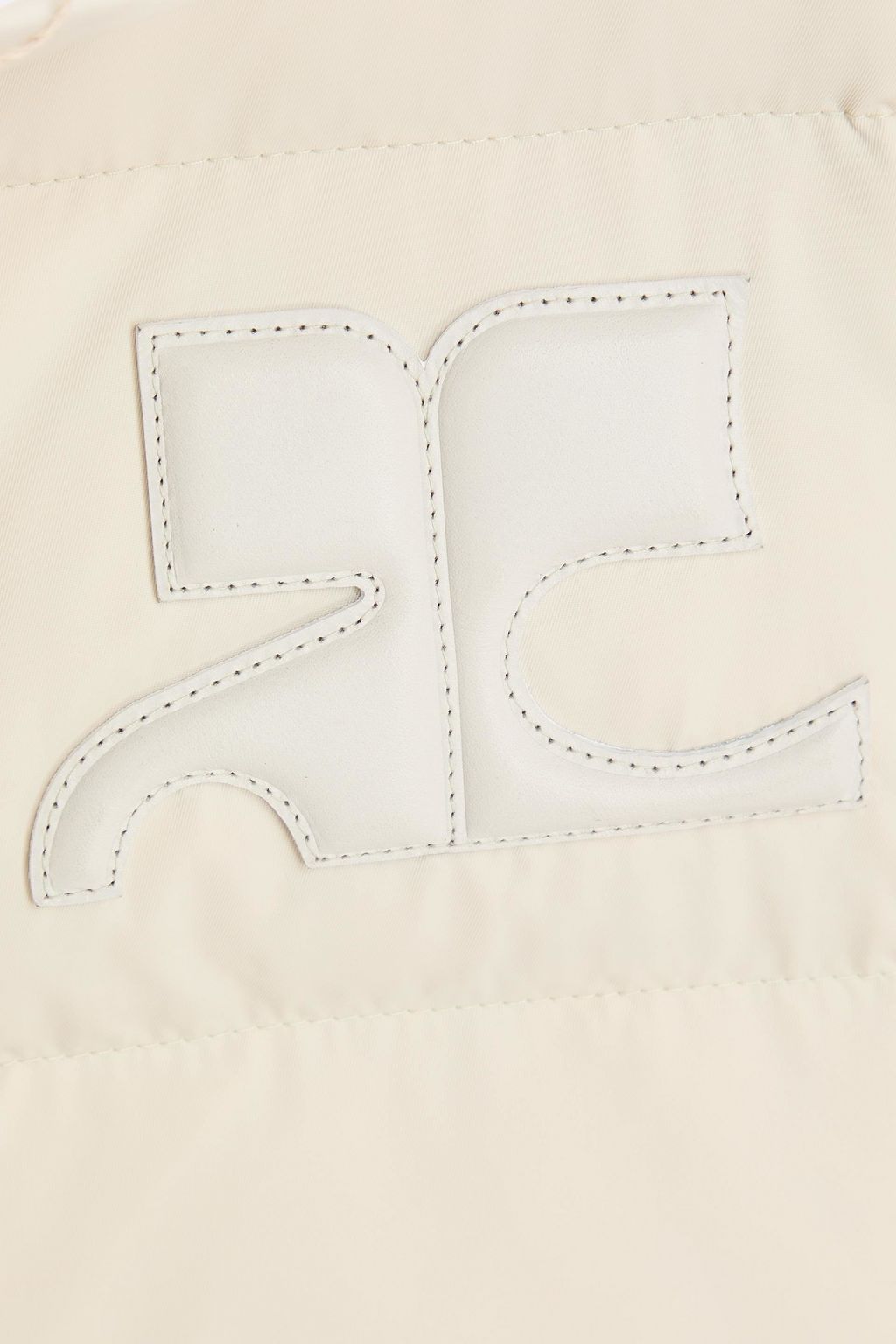 COURRÈGES シェル ダウンコート キルティング