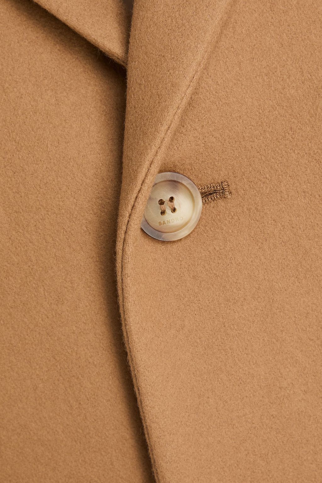SANDRO Wool-blend felt coat