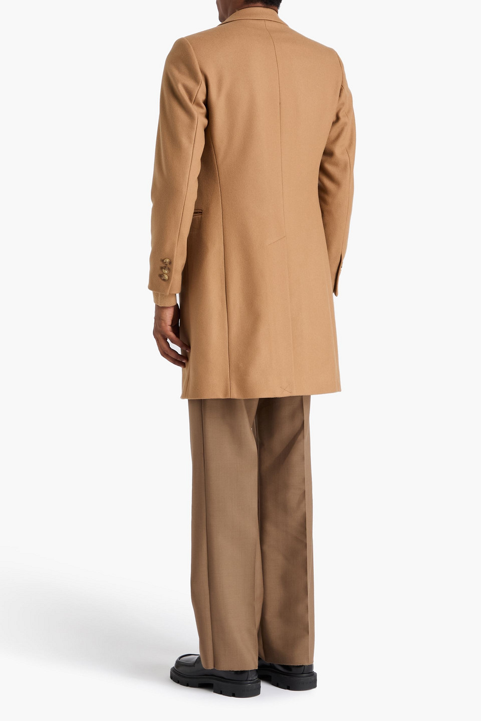  Sandro - Wool-blend Felt Coat - Brown - S 