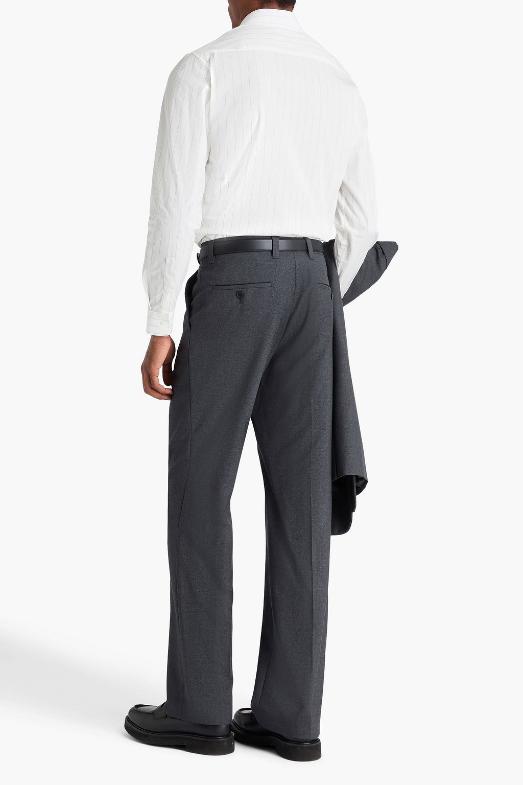 SANDRO Wool-crepe pants