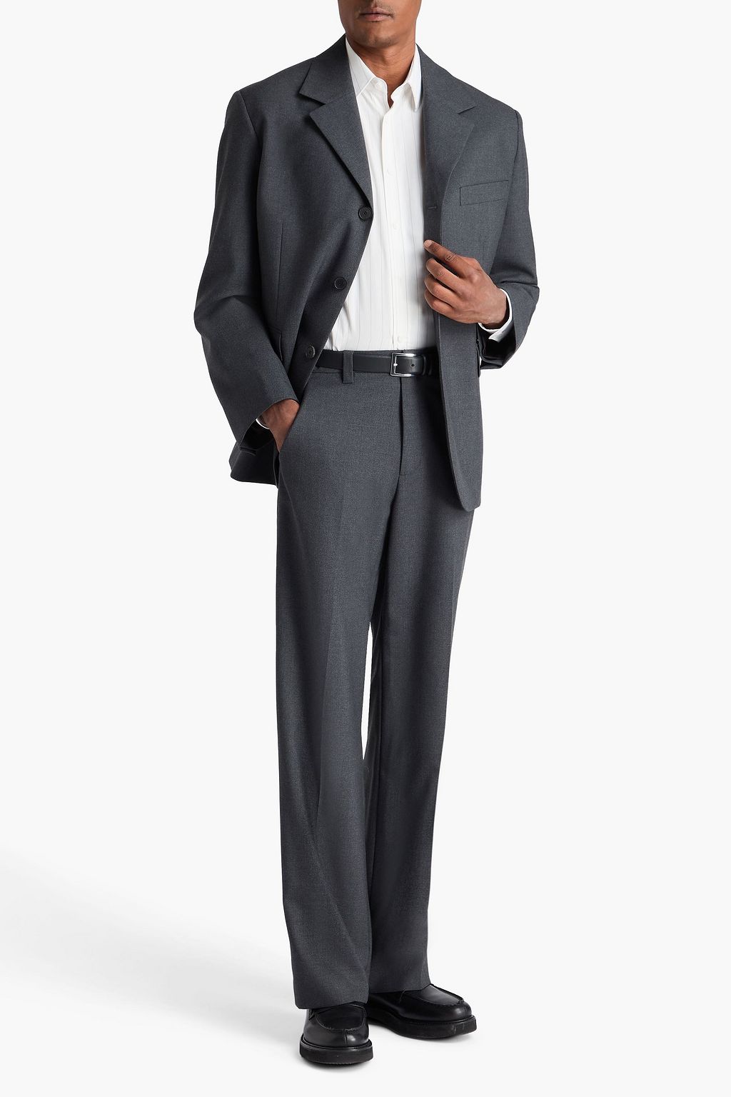 SANDRO Wool-crepe pants