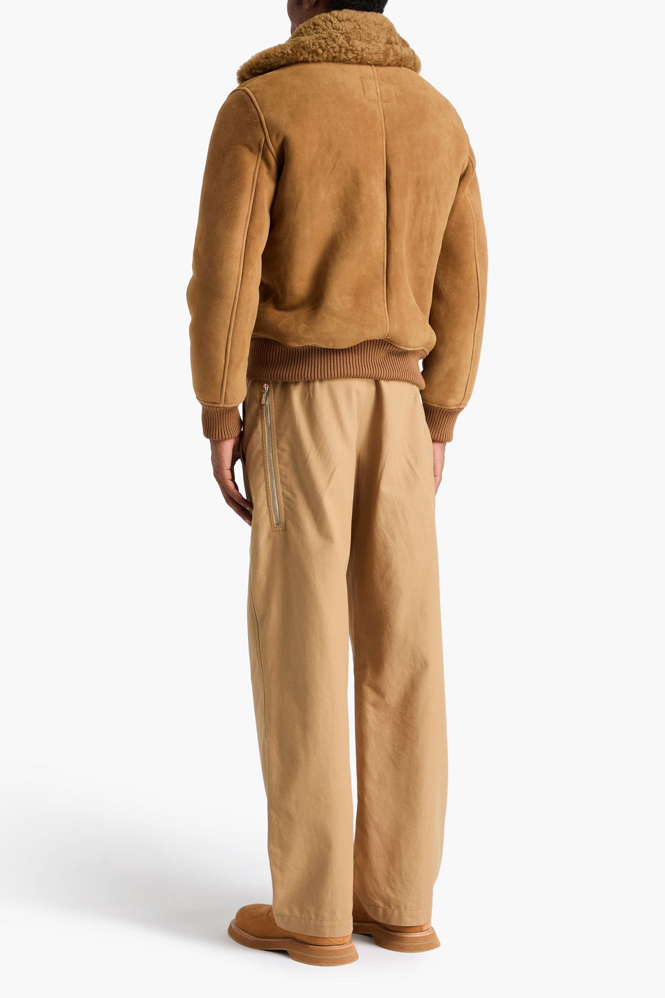  Sandro - Shearling Jacket - Brown - Xs 