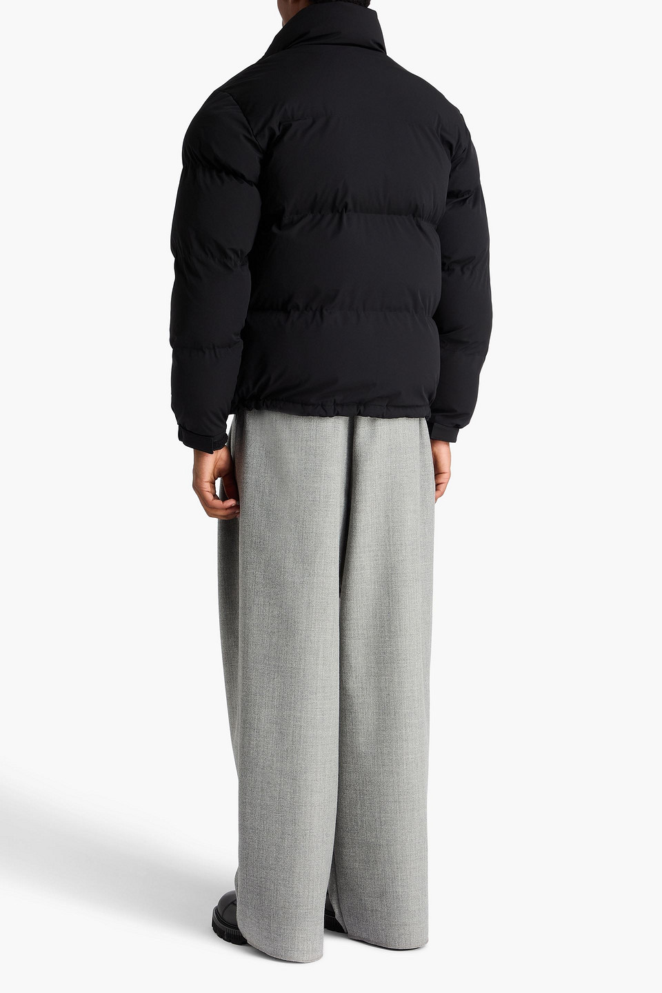  Sandro - Quilted Shell Jacket - Black - Xl 