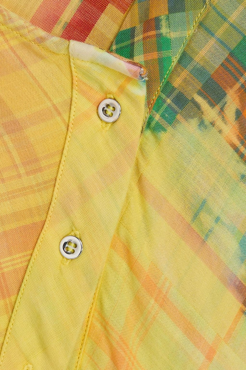 MARQUES' ALMEIDA Drapiertes Midikleid aus Baumwolle mit Print