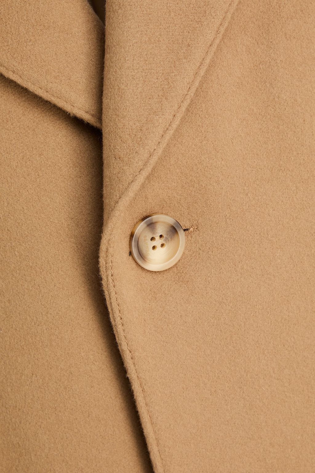 SANDRO Wool and cashmere-blend felt coat