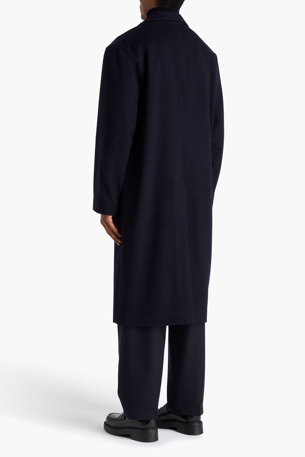 SANDRO Wool and cashmere-blend felt coat