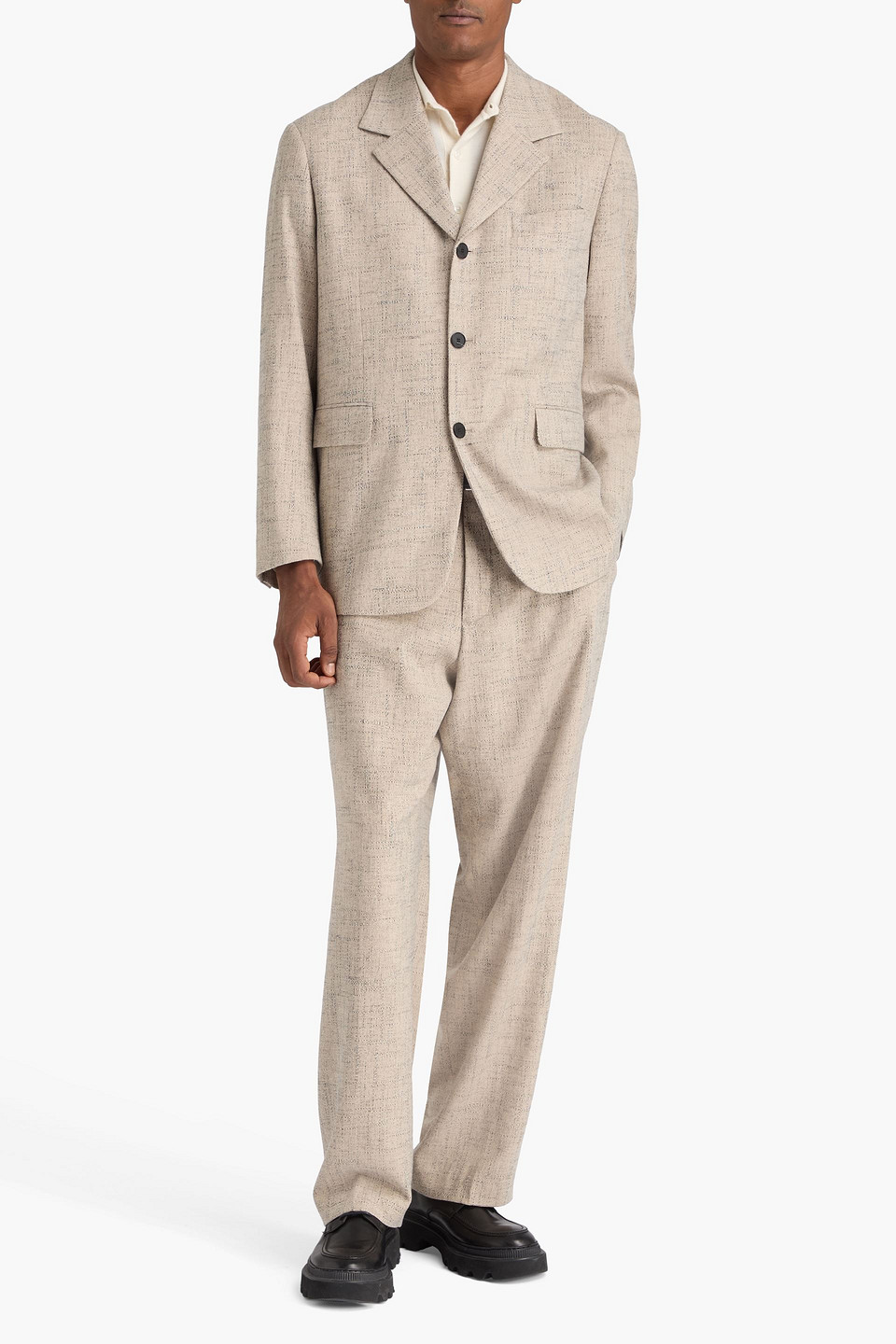  Sandro - Tweed Suit Jacket - Neutral - It 46 