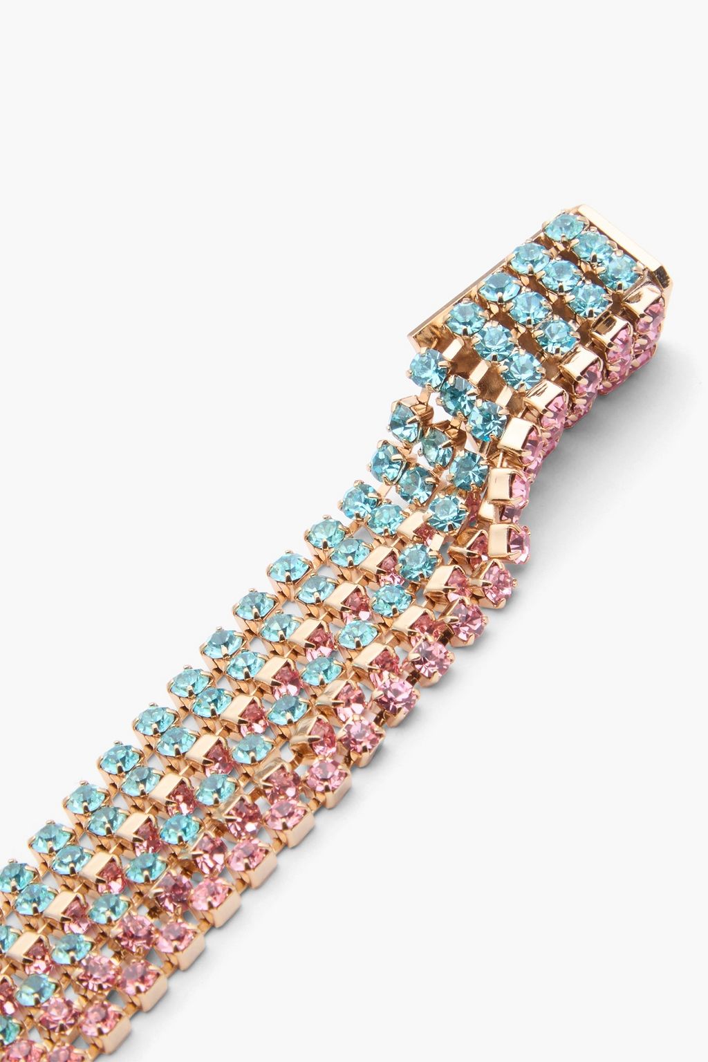 ROSANTICA クリスタル ピアス ゴールドトーン