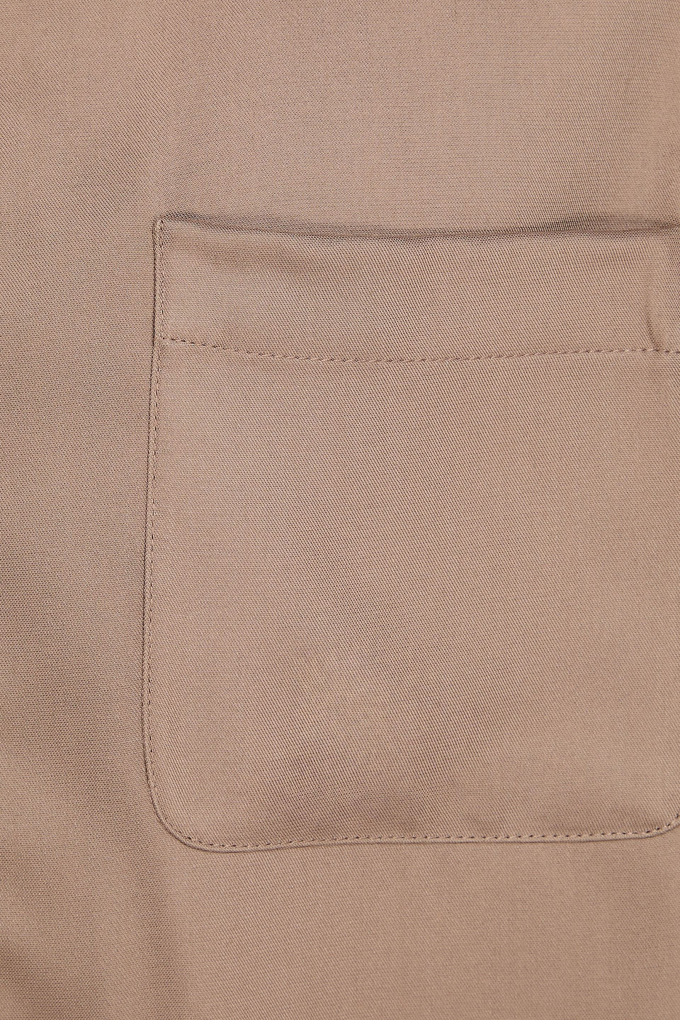 SANDRO LYOCELL-BLEND TWILL ZIP-UP HOODIE