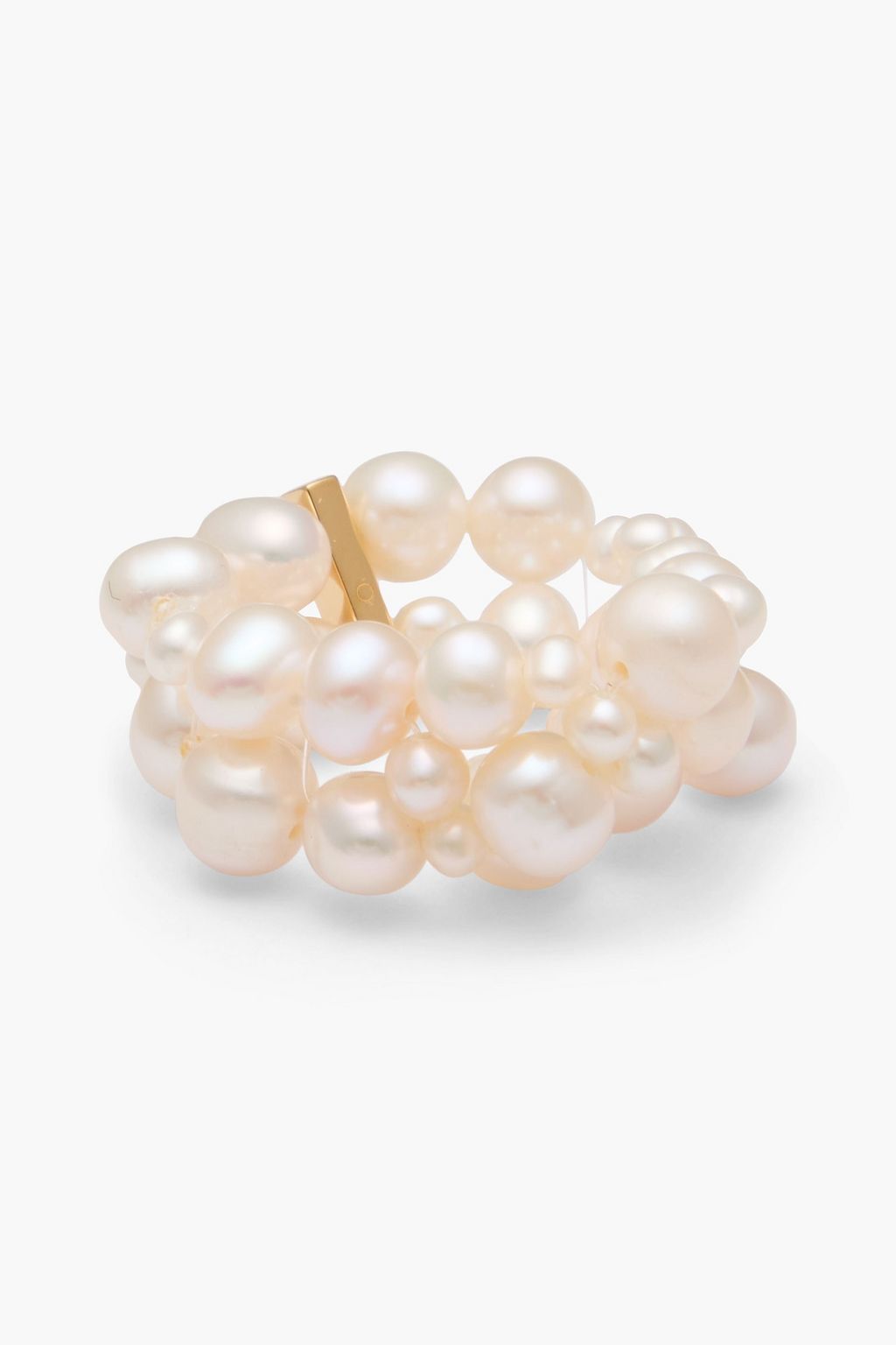 COMPLETEDWORKS Gold-plated pearl ring