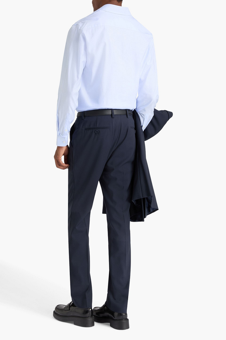 SANDRO WOOL-CREPE SUIT PANTS