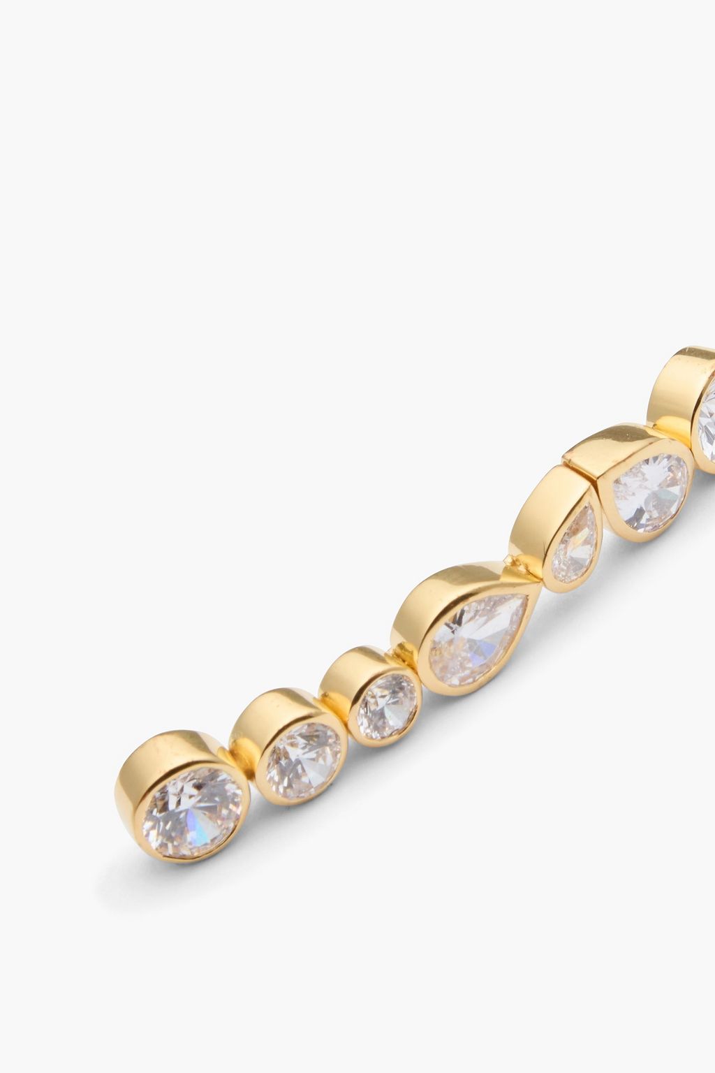 COMPLETEDWORKS Gold-plated crystal ear thread