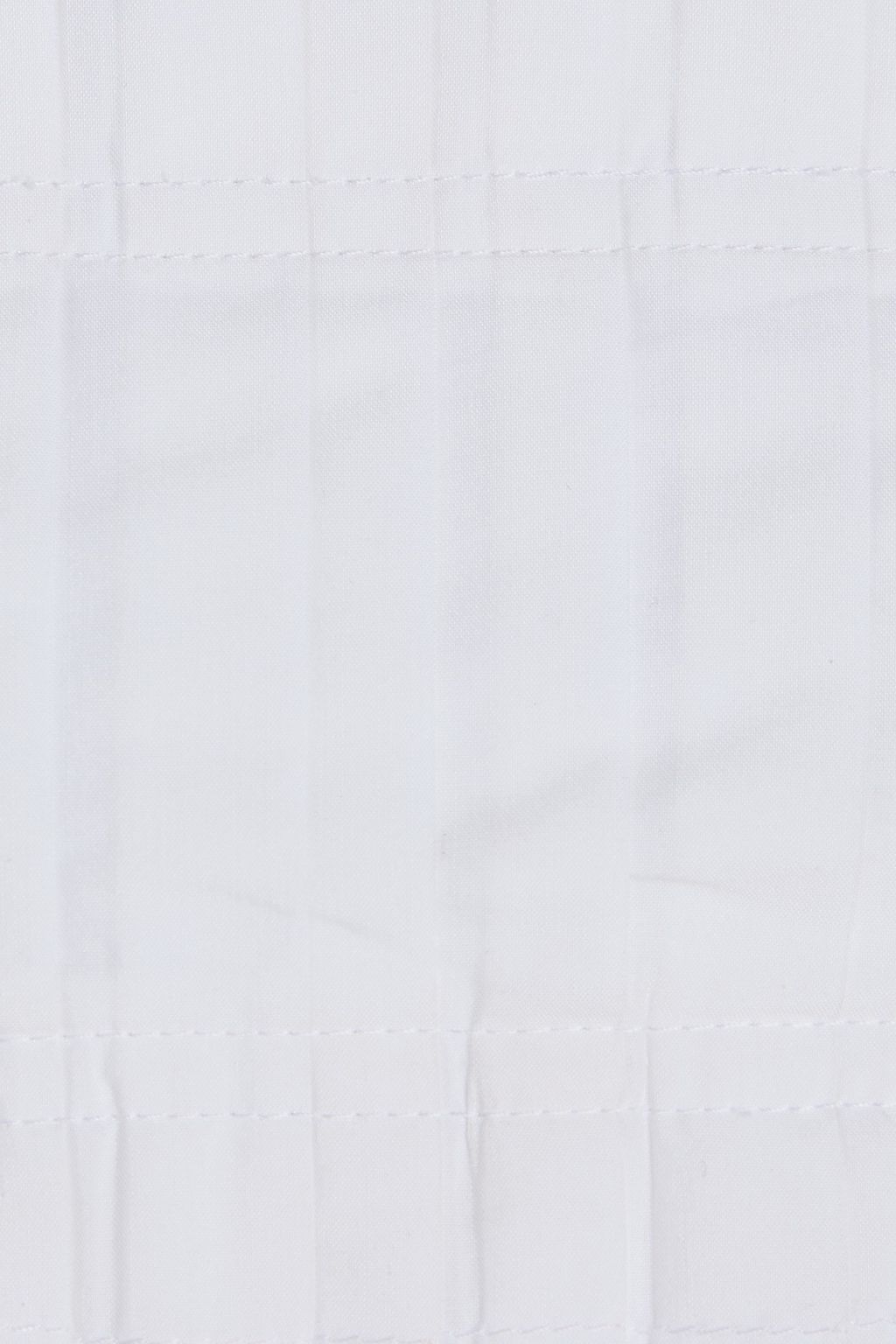RABANNE Cropped studded cotton-blend poplin top