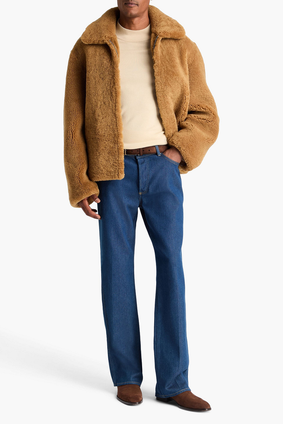  Sandro - Shearling Jacket - Brown - M 