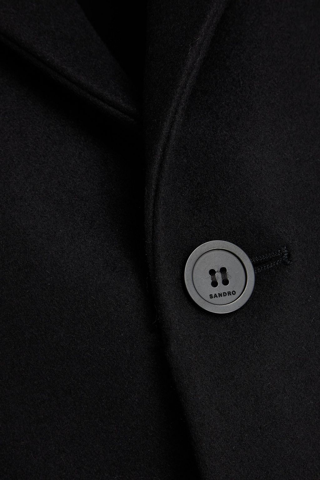 SANDRO Wool-blend felt coat