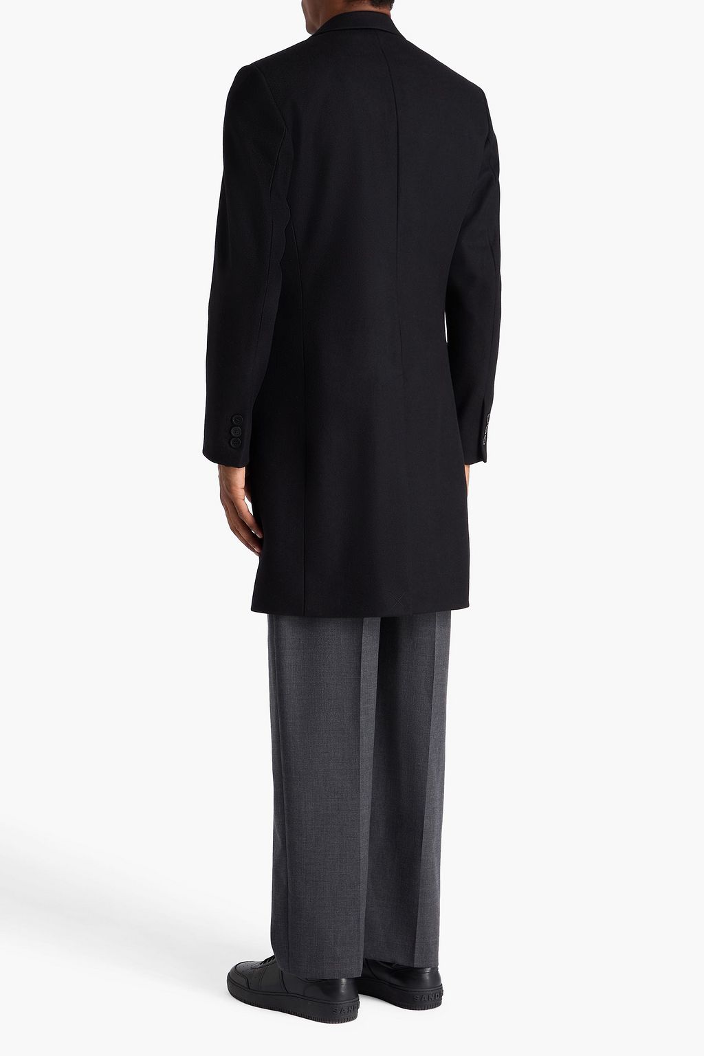 SANDRO Wool-blend felt coat