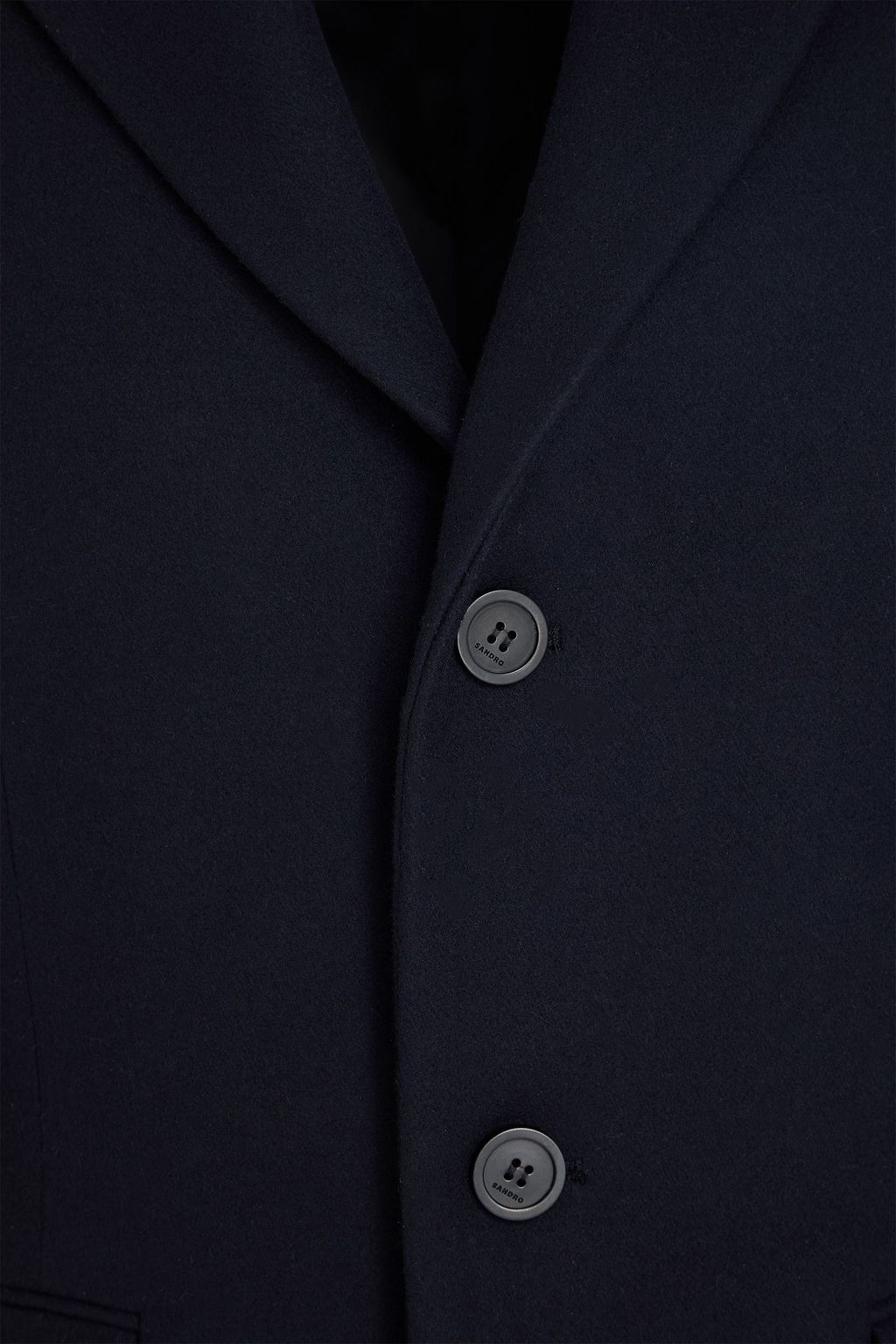 SANDRO Wool-blend felt coat