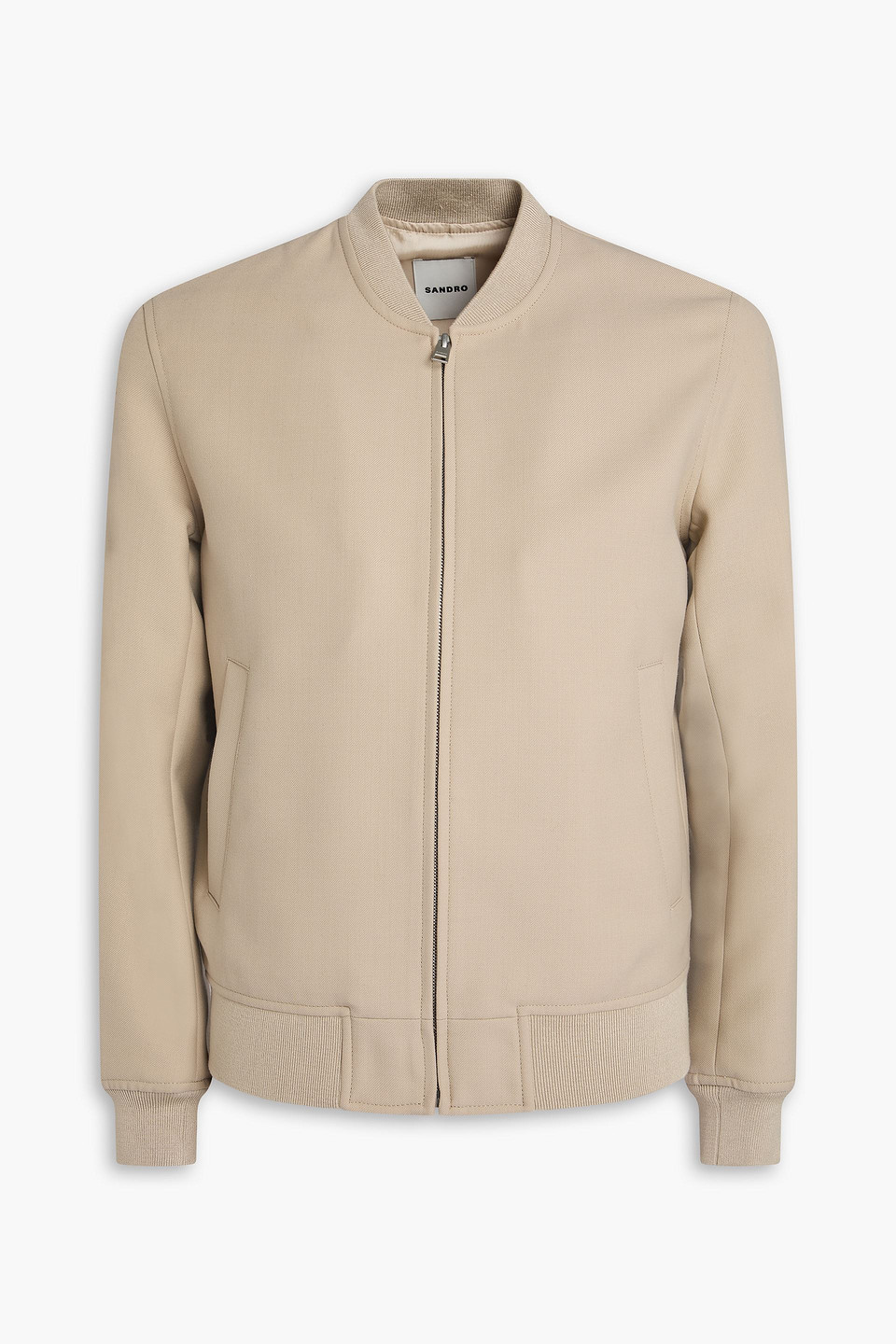 SANDRO TWILL BOMBER JACKET