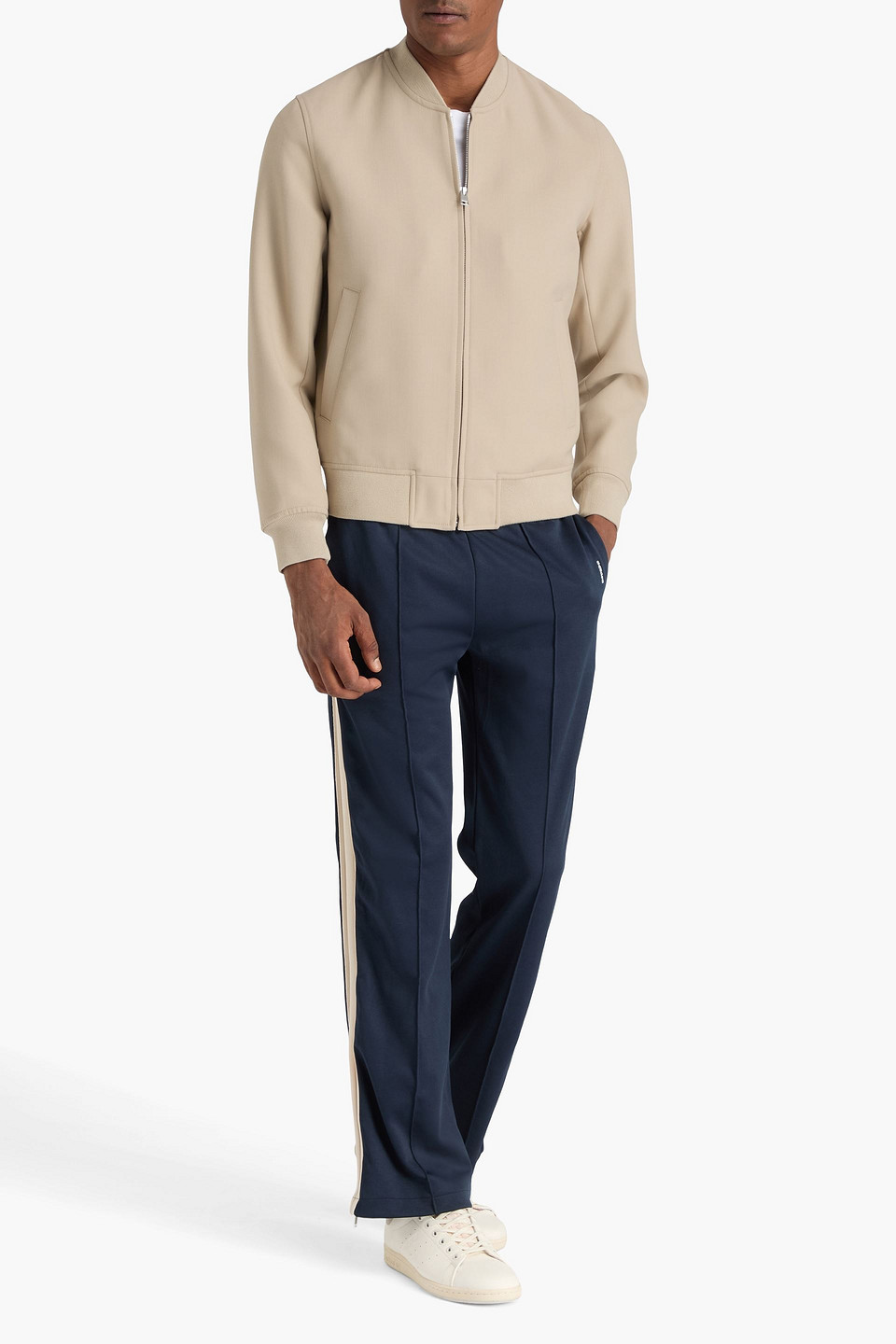 SANDRO TWILL BOMBER JACKET