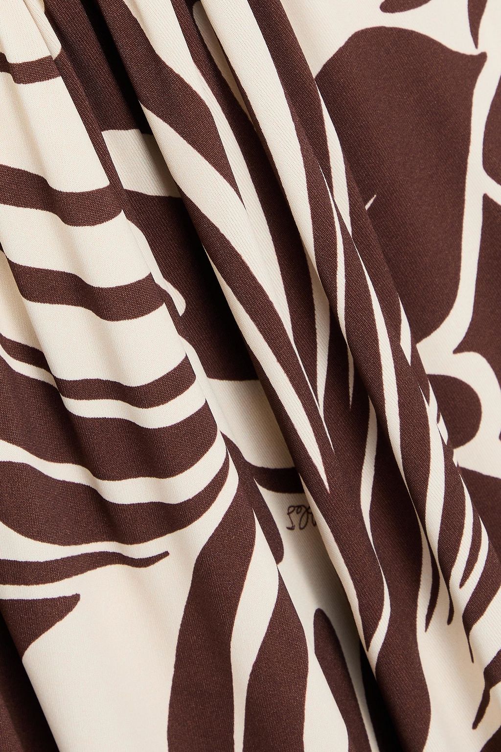 LA DOUBLE J Camerino bedrucktes Midikleid aus Jersey