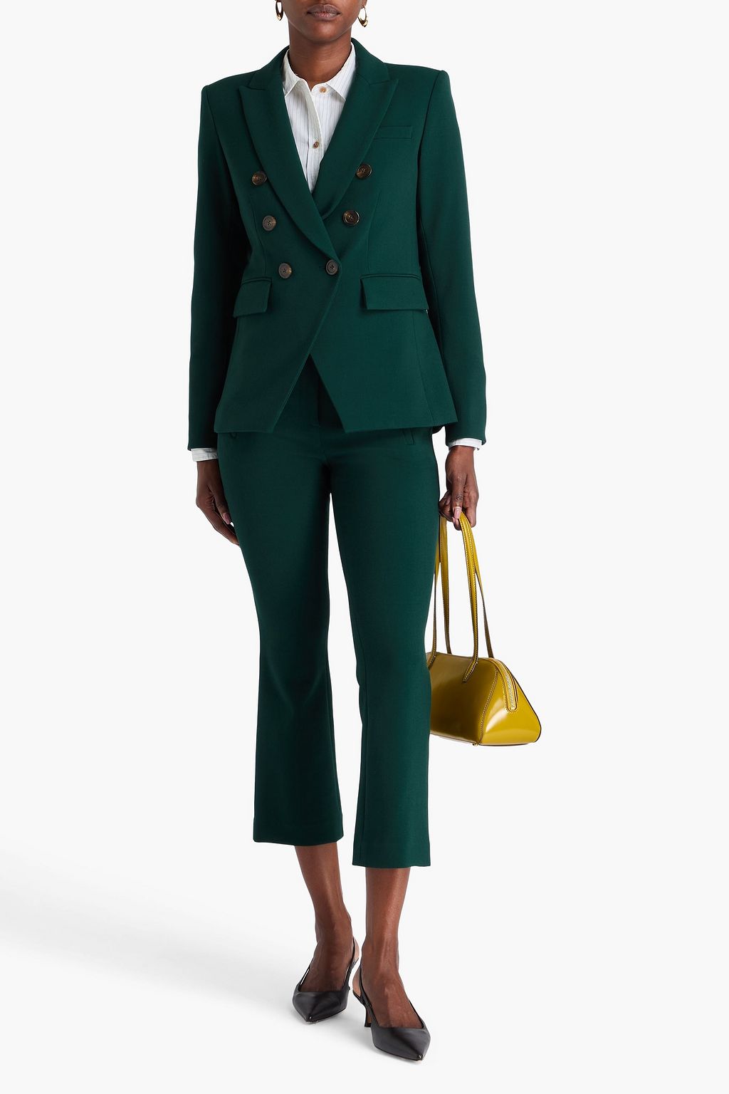 VERONICA BEARD Miller Dickey double-breasted twill blazer