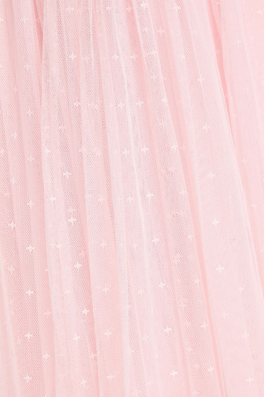 NEEDLE & THREAD Robe „Amalie“ aus Point d'Esprit mit Pailletten