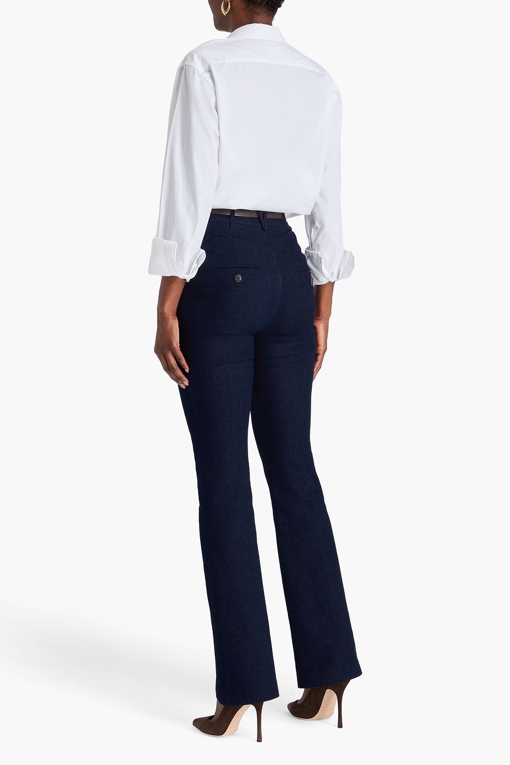 VERONICA BEARD Gracie high-rise flared jeans