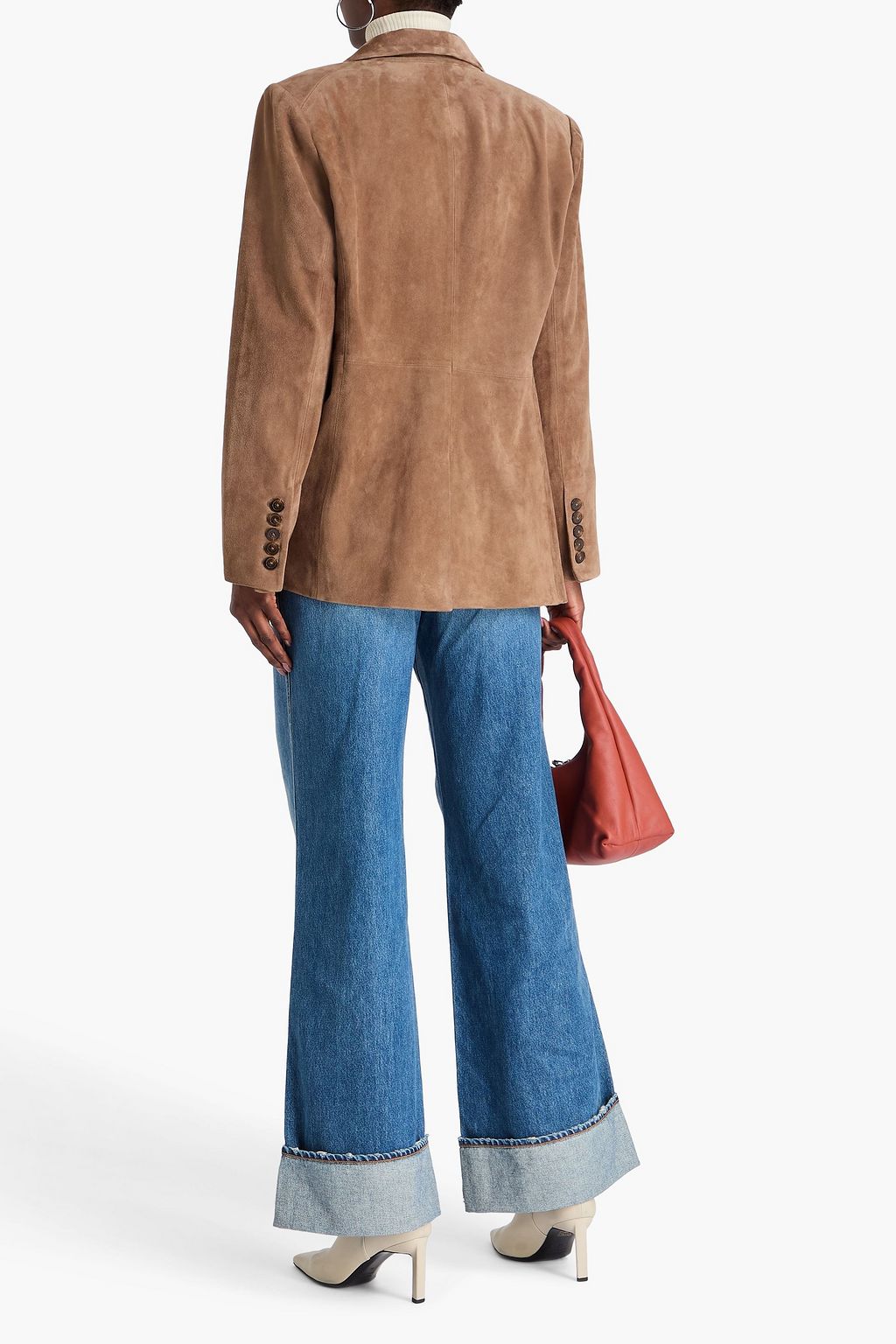 VERONICA BEARD Blazer aus Veloursleder