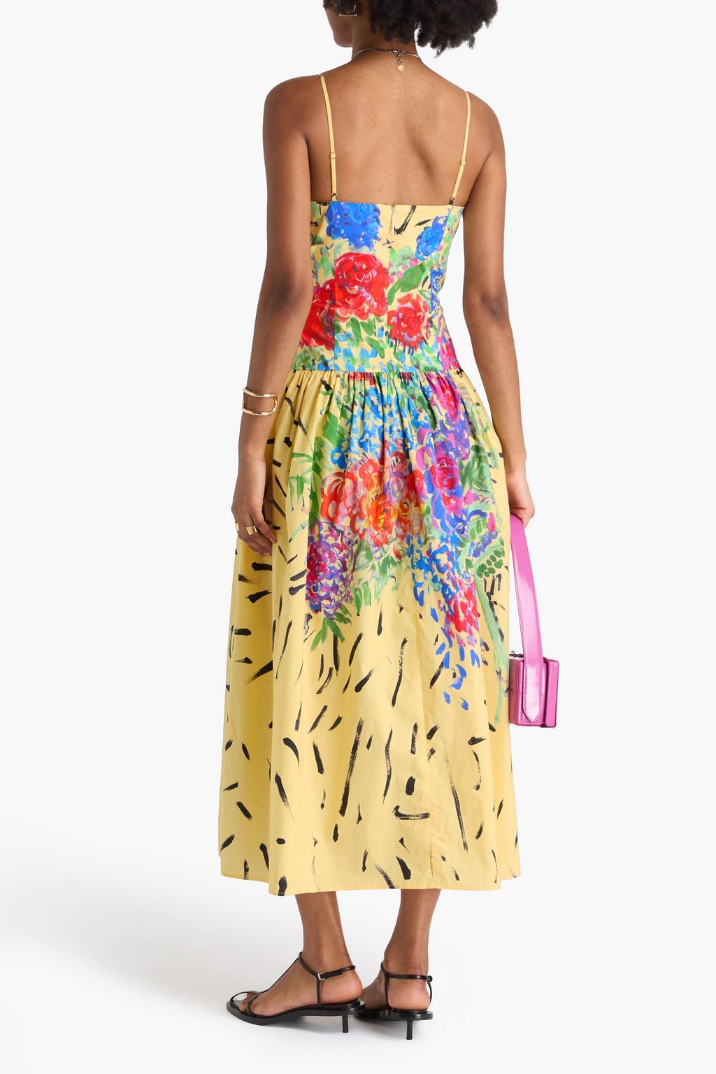 CHRISTOPHER KANE Midikleid „Cami“ aus Baumwollpopeline mit Print