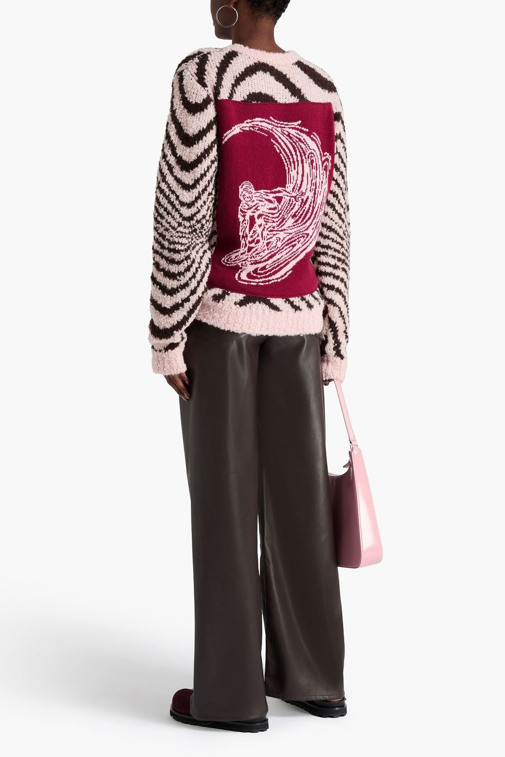 THE ELDER STATESMAN Digital Surfer bouclé-knit cashmere sweater