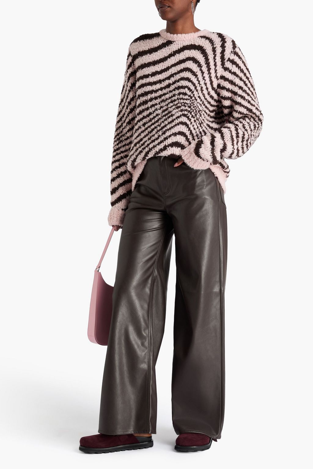 THE ELDER STATESMAN Digital Surfer bouclé-knit cashmere sweater