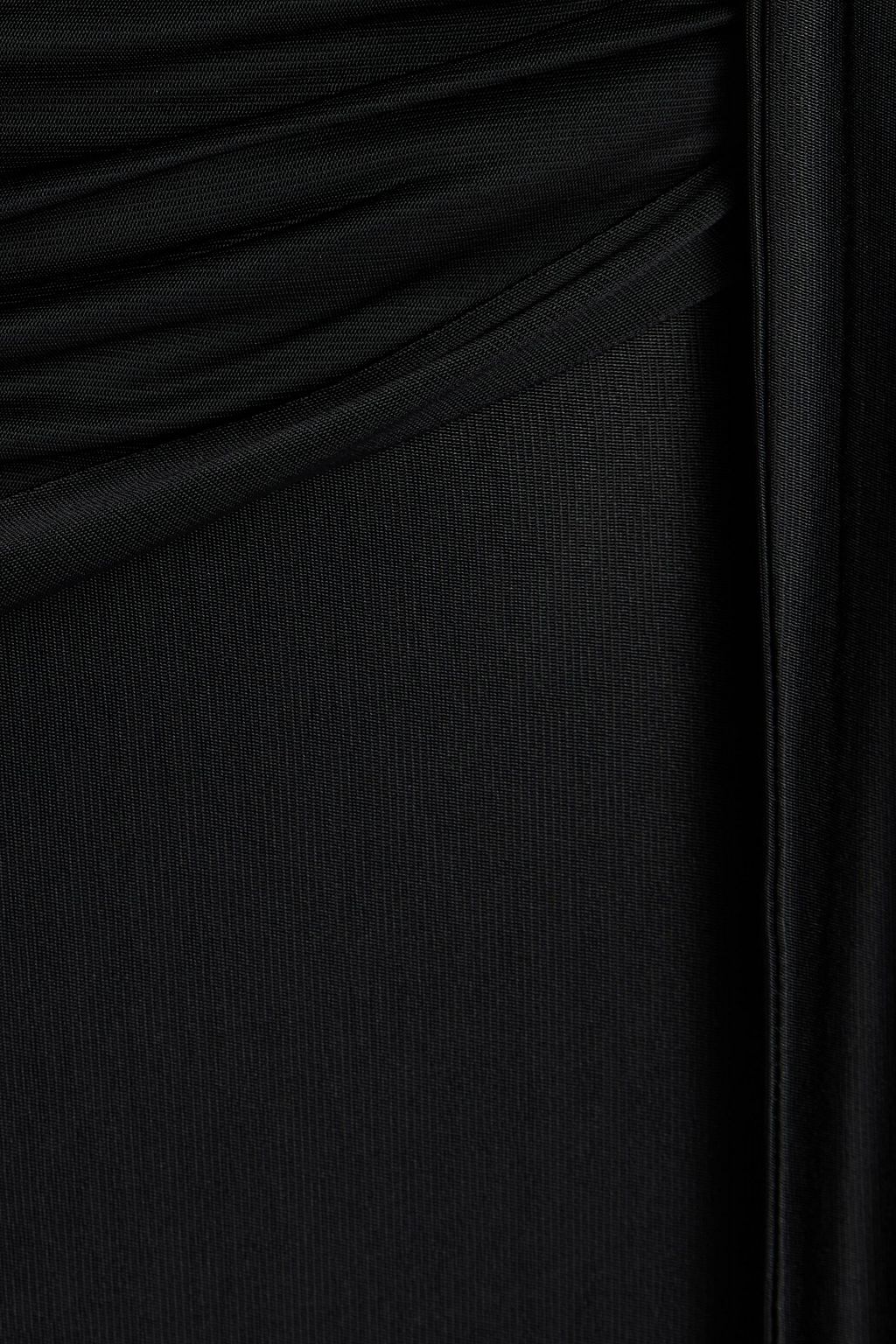 RABANNE Draped stretch-jersey maxi skirt