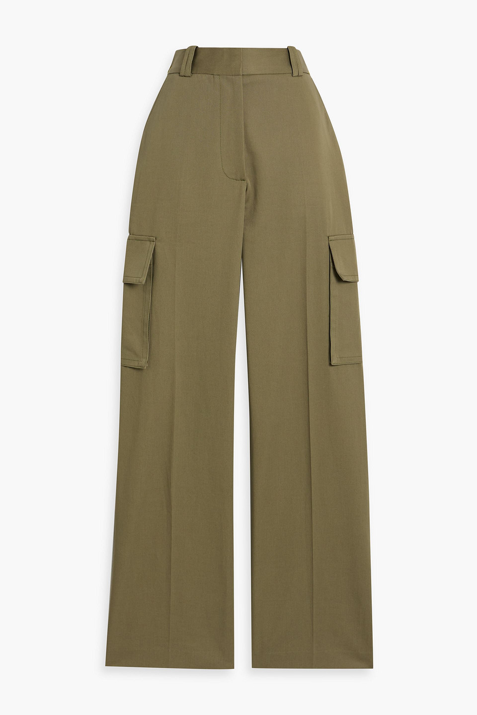 anine bing - dayton woven cargo pants - green - de 40