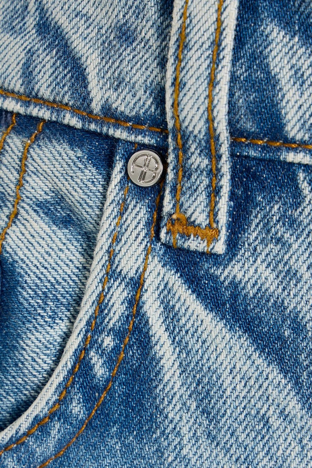ANINE BING Benson mid-rise straight-leg jeans