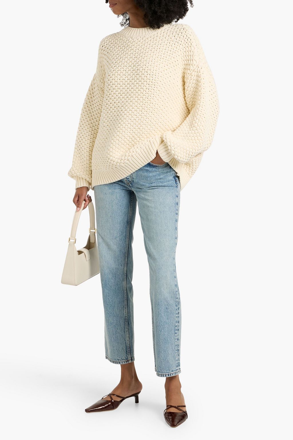 ANINE BING Benson mid-rise straight-leg jeans