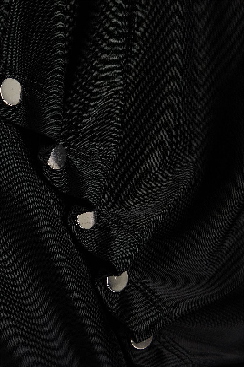 RABANNE Snap-detailed stretch-jersey top