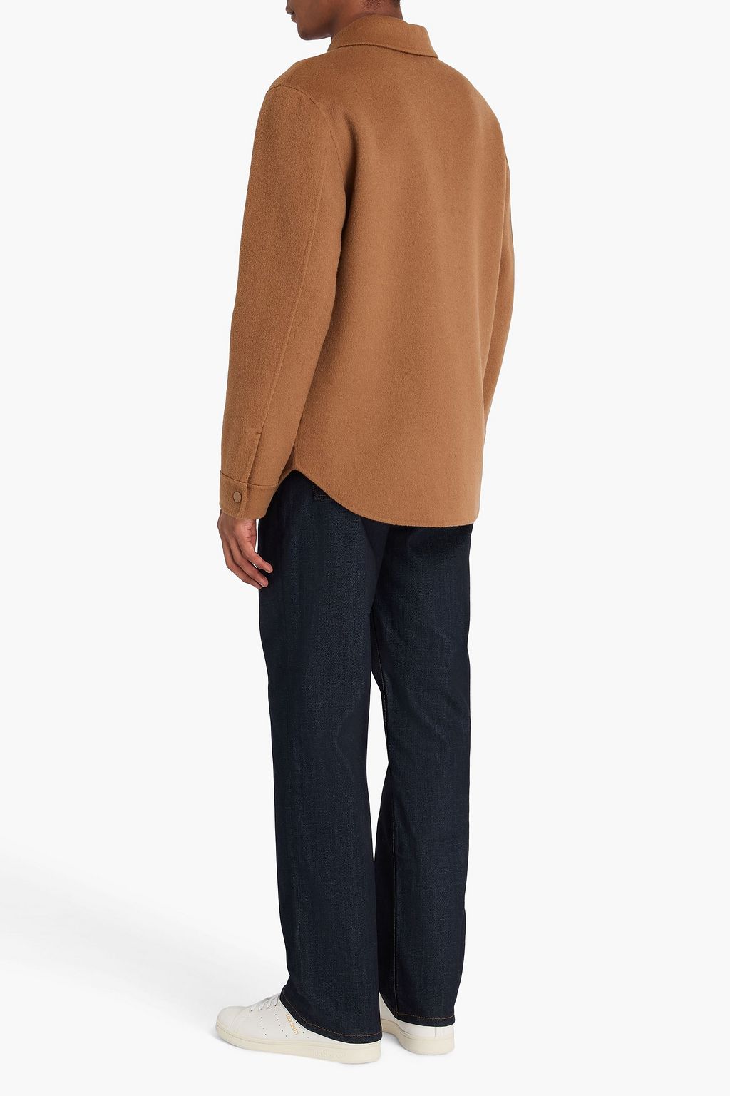 SANDRO Wool-felt overshirt