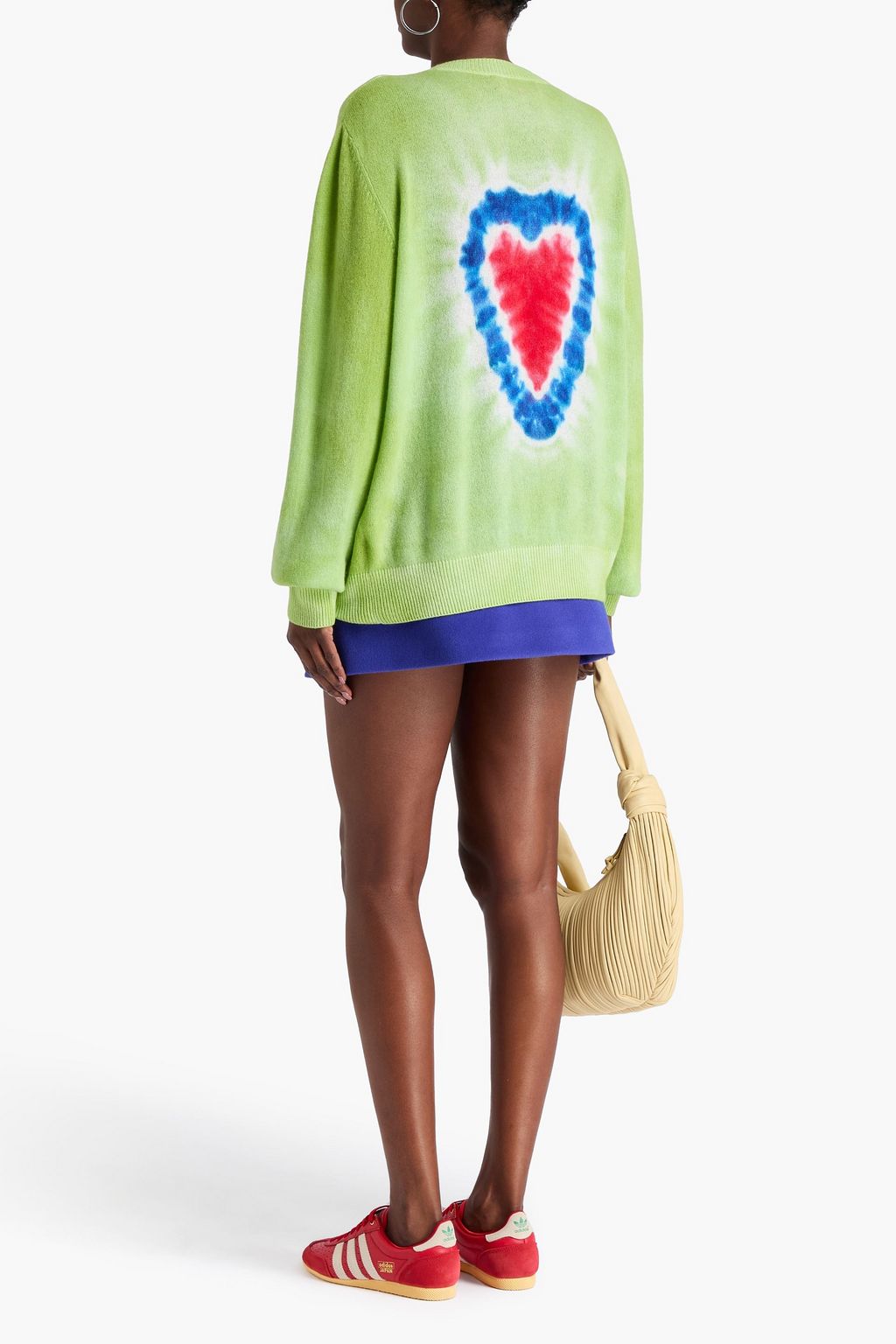 THE ELDER STATESMAN Heart Dye Kaschmirpullover mit Intarsienmuster