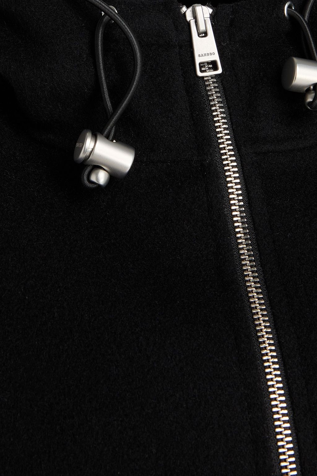 SANDRO Wool-blend felt jacket