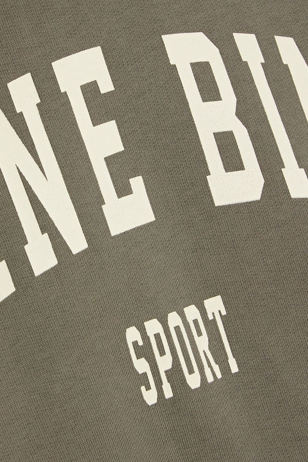 ANINE BING Harvey printed French cotton-terry hoodie