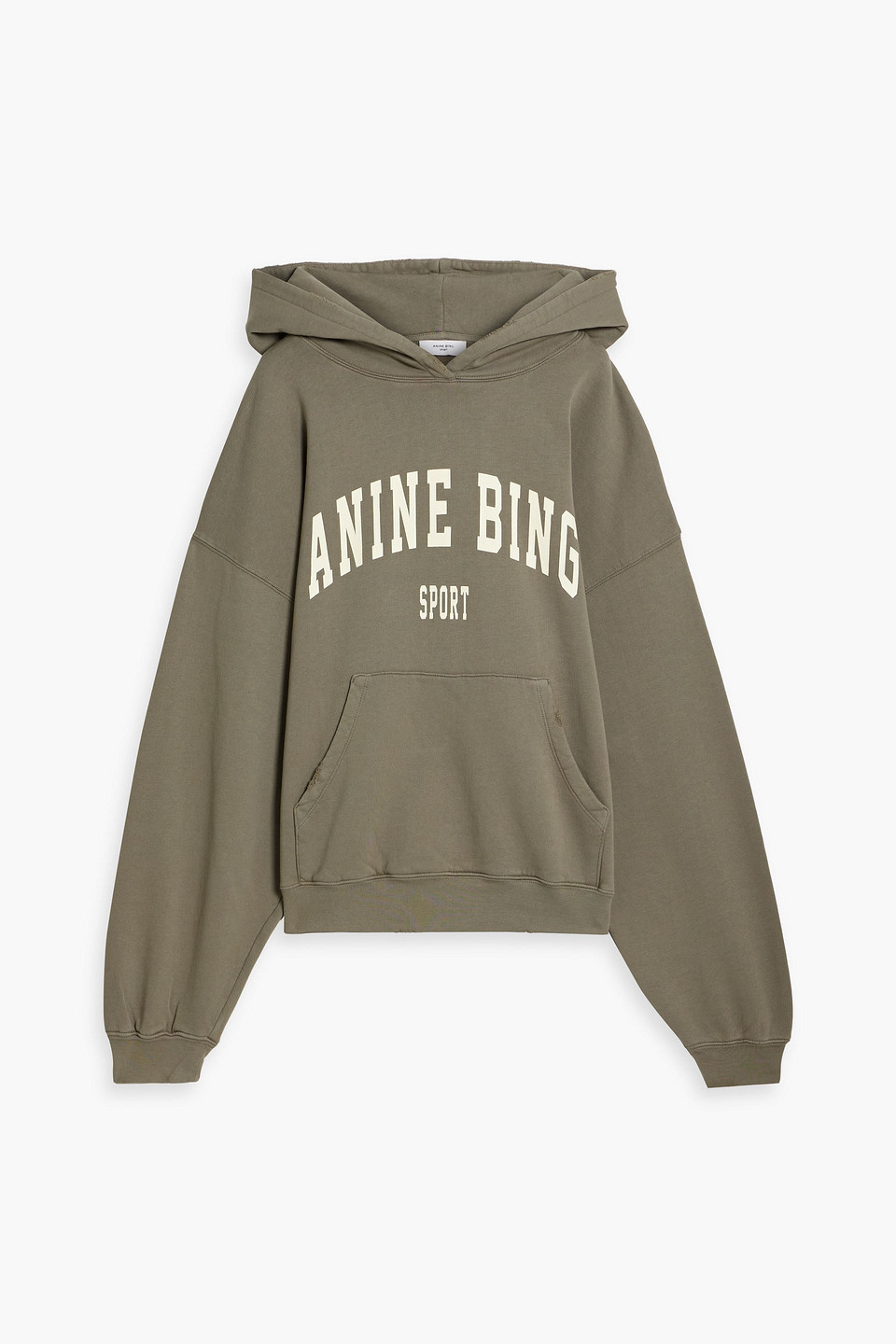 Harvey printed French cotton-terry hoodie