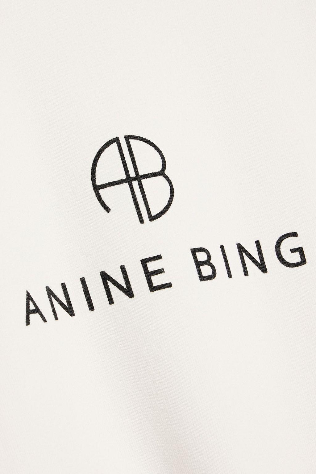ANINE BING Jaci printed cotton-blend fleece sweatshirt