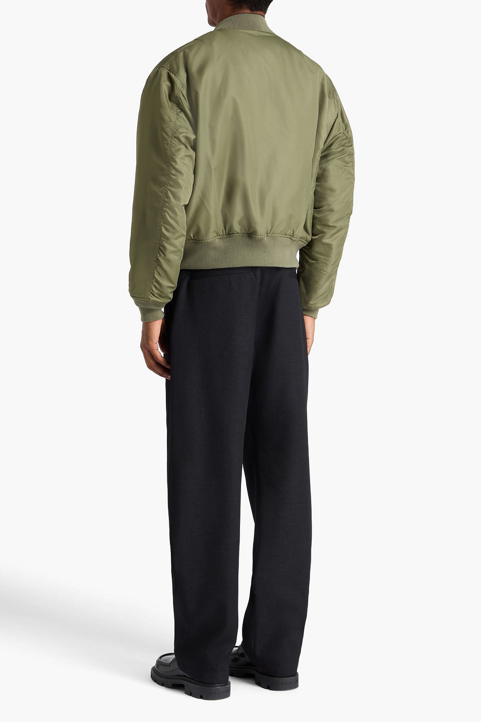  Sandro - Shell Bomber Jacket - Green - Xl 
