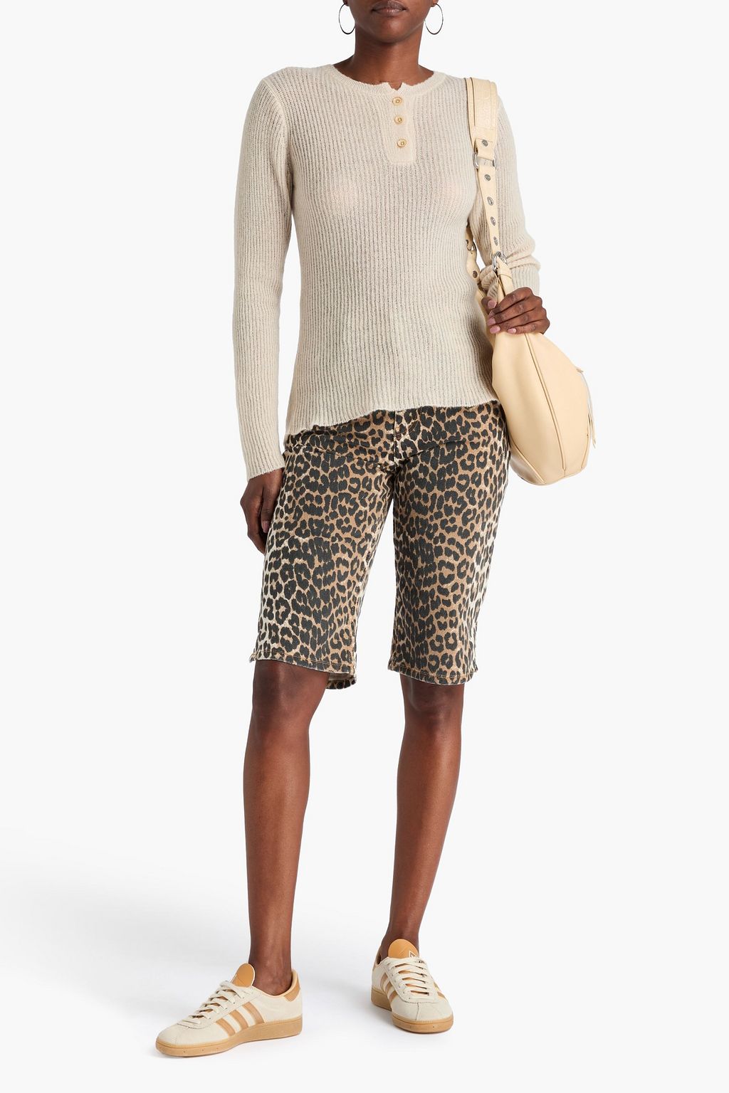 THE ELDER STATESMAN Nimbus ribbed cashmere and cotton-blend sweater