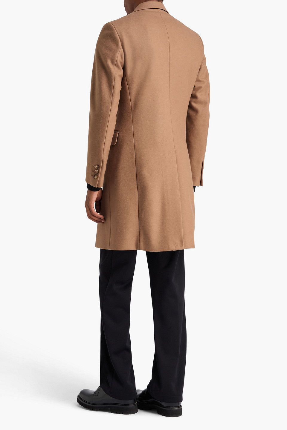 SANDRO WOOL-BLEND FELT COAT