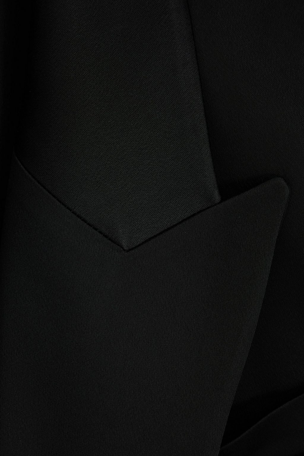 SIMKHAI Norah double-breasted crepe-satin blazer