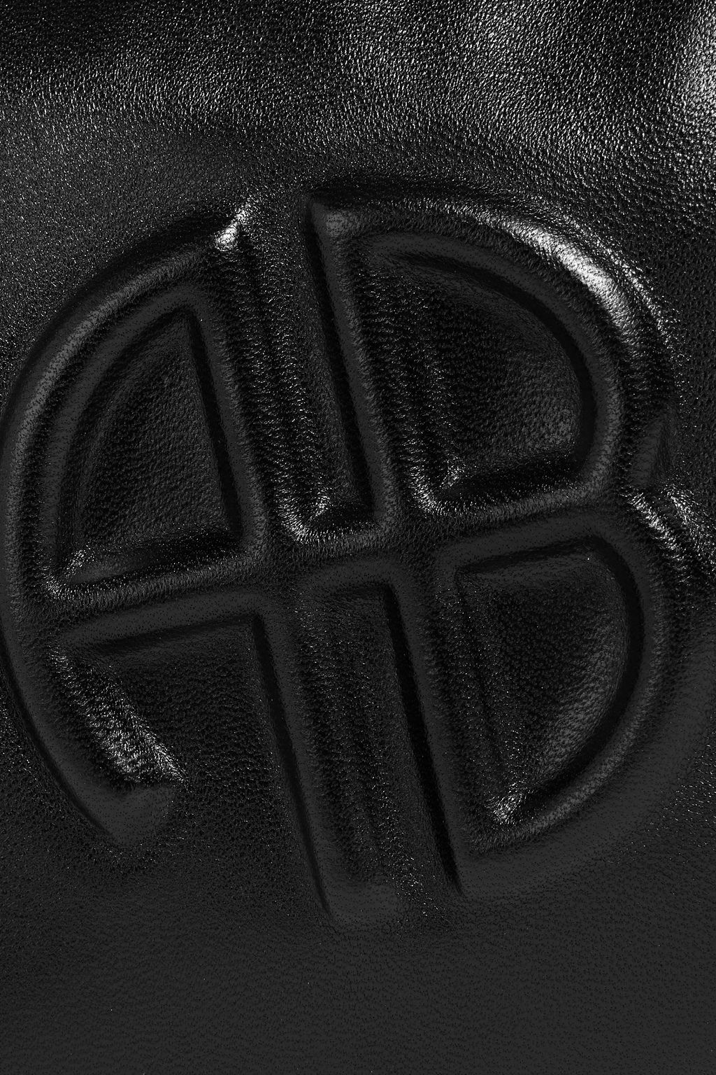 ANINE BING Kate embossed leather shoulder bag