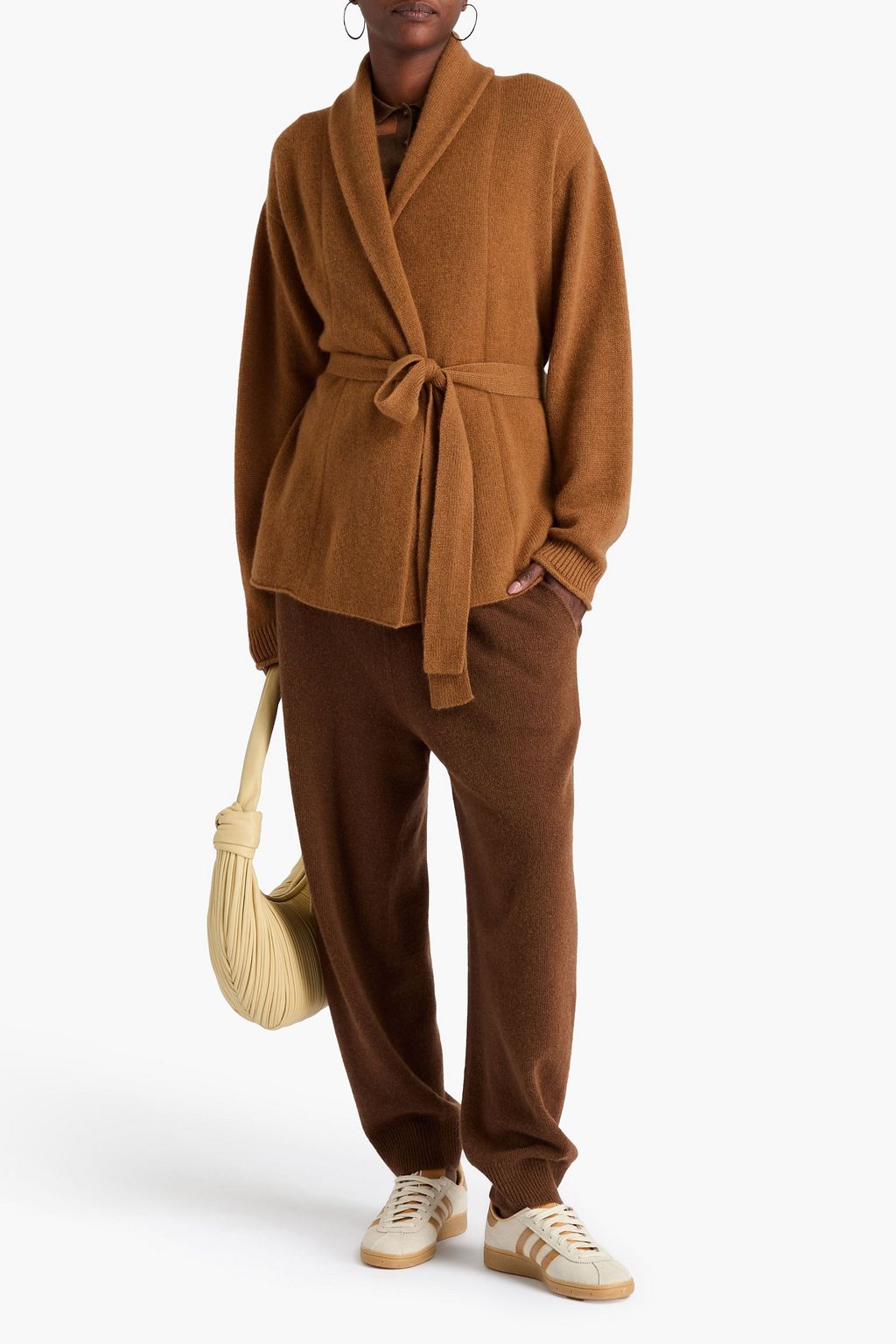 THE ELDER STATESMAN Cardigan aus Kaschmir mit Gürtel