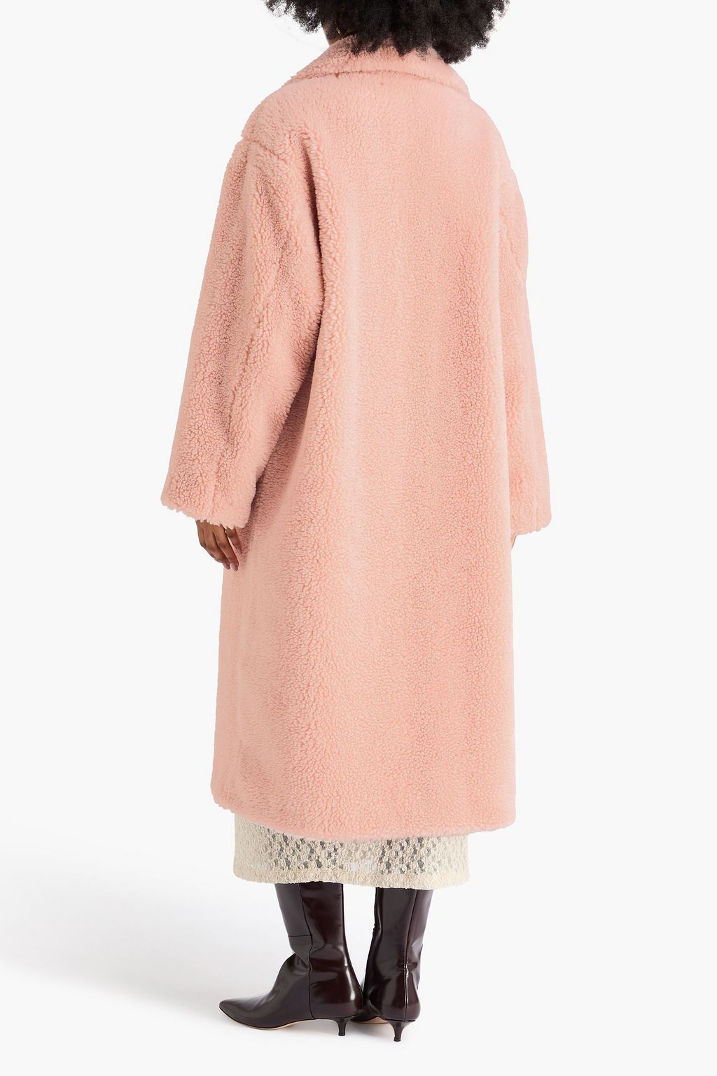 STAND STUDIO Maria oversized faux shearling coat